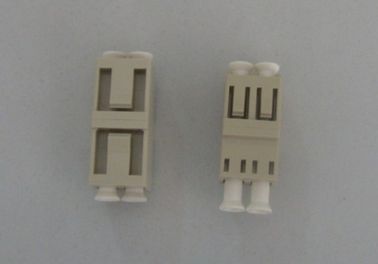 Low insertion loss, high return loss Ceramic or Bronze Sleeve LC MM Fiber Optic Adapter