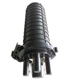 Black Water Proof Fiber Optic Splice Closure Dome Type Fiber Splice Enclosure