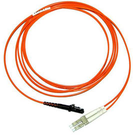 Customized MTRJ-LC Duplex Hybrid Fiber Optic Patch Cord MM 50/125um