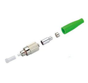 Yellow LSZH cable D4 Fiber Optics Connector With Nickel Plated Brass