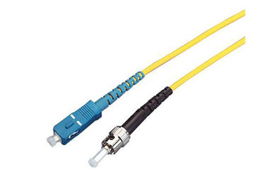 ST-SC SM DX Fiber Optic Patch Cord Telecom Class , Polished A