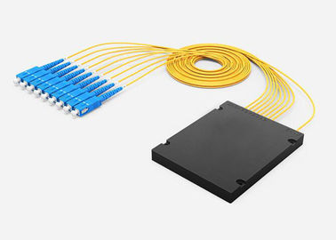 Environmental Stable 1×8 PLC Fiber Optic Splitter for CATV Systems & Fiber Sensors