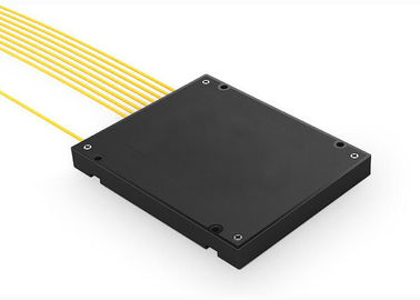 1×4 PLC Fiber Optic Splitter ABS package SC/APC Connector for FTTX Networks