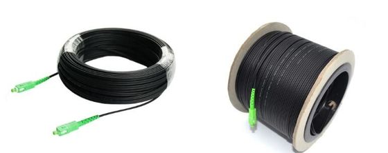 Black SX SC APC 110M FTTH LSZH Fiber Optic Pigtail