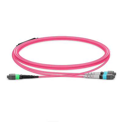MTP Breakout Cable OM4 OFNP Fire Safety-Rated with 0.35dB Low IL for High-Speed Data Center Links