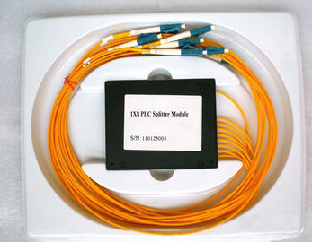 Environmental Stable 1×8 PLC Fiber Optic Splitter for CATV Systems & Fiber Sensors