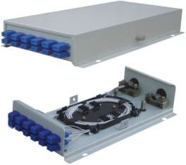 12 cores 330 x 183 x 70mm Wall mounted terminal Fiber Optic Terminal Box