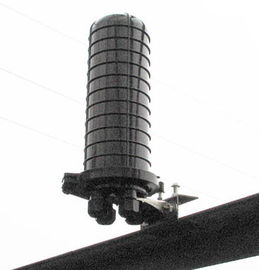Black Water Proof Fiber Optic Splice Closure Dome Type Fiber Splice Enclosure