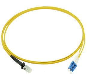 LSZH Out Jacket Fiber Optic Patch Cord MTRJ To LC/UPC Mono Modeduplex 2.0mm 5Mtrs