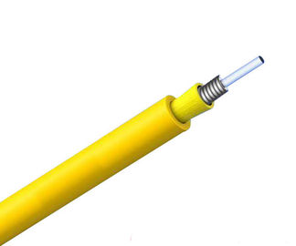 पीला रंग GJSJV समाक्षीय बख़्तरबंद भीतरी फाइबर ऑप्टिकल केबल GJSJV 0.6 मिमी तंग बफर के साथ