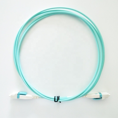 High Quality LC Uniboot Patch Cord , OM3 OM4 Optic Fiber Cable LC/UPC-LC/UPC Duplex 2.0mm Suncall LC Connector