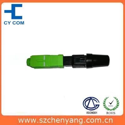 फाइबर ऑप्टिक फास्ट कनेक्टर (SC/APC, प्री-पॉलिश, मेटल ग्रूव)